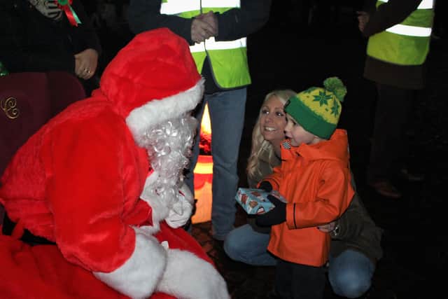 Father Christmas on a previous visit