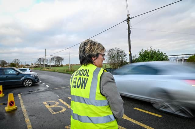 Concerns over speeding motorists outside Theddlethorpe Academy. (Photo: Jon Corken)