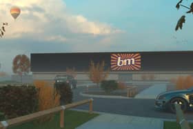 An artist’s impression of the proposed B&M store in Mablethorpe.
