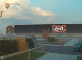 An artist’s impression of the proposed B&M store in Mablethorpe.