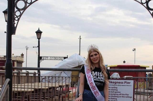 Skegness businesswoman Rebecca-Jay Fearn was  crowned Miss Lincolnshire.
