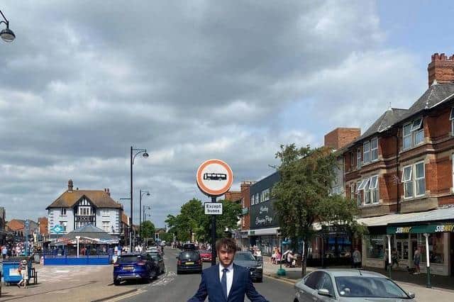 Coun Billy Brookes launched a petition against the part-pedestrianisation of Lumley Road.