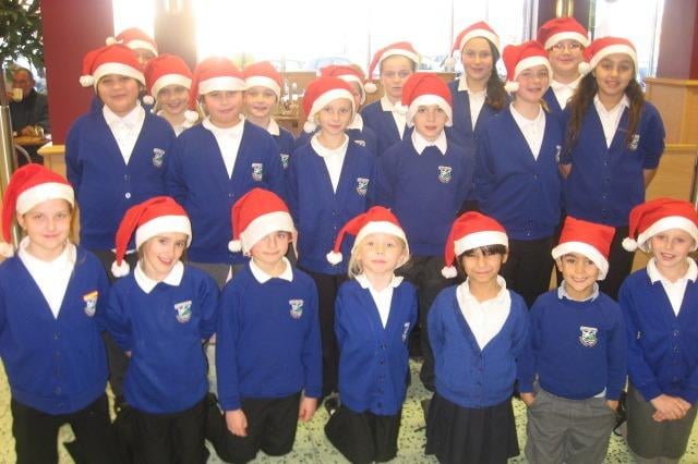 Pupils from the Ingoldmells Primary School singing Christmas carols at Morrisons supermarket in Skegness 10 years ago.