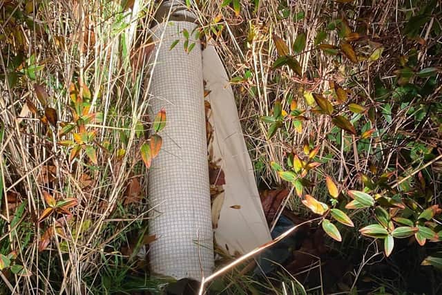 Fly tip spotted by Ingioldmells parish councillor Steve Walmsley.