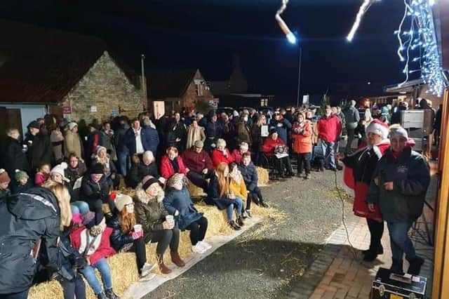 A scene from the carol evening.