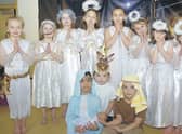 Church Lane Primary School Key Stage One pupils in their Christmas play The Sleepy Star Gazer