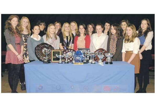 Senior prize-winners at Kesteven and Sleaford High School.