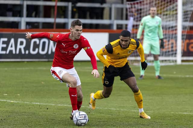 Boston beat Brackley 2-1 in the FA Trophy earlier this season. Photo: Glenn Alcock
