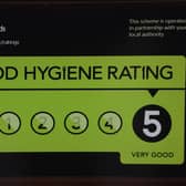 A Food Standards Agency rating sticker.EMN-211230-125202001