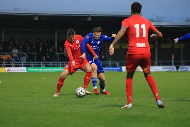 Boston United 1 Brackley Town 3. Photo: Oliver Atkin