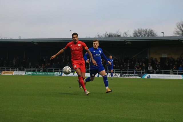Boston United 1 Brackley Town 3. Photo: Oliver Atkin
