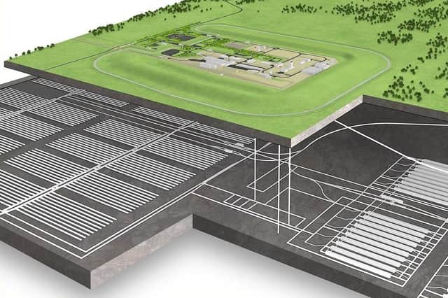 How the proposed radioactive waste disposal facility might look.