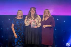 With the service’s latest honour, St Barnabas Palliative Care Coordination Centre clinical lead nurse Julie Bishop, community nurse care specialist Ashleigh Robinson and Lincolnshire County Council’s Tracy Perrett.