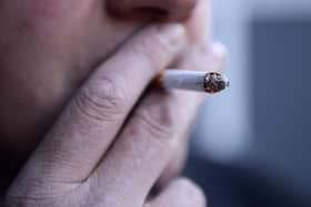 Stop smoking ... one of three New Year's resolutions suggested by NHS Lincolnshire CCG.