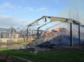 Barn fire at Middle RasenPhoto: Lincolnshire Fire and Rescue EMN-211231-170035001