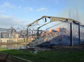 Barn fire at Middle Rasen
Photo: Lincolnshire Fire and Rescue EMN-211231-170035001