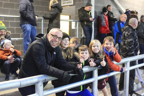 Supporters watch Boston United versus Alfreton. Photo: Oliver Atkin