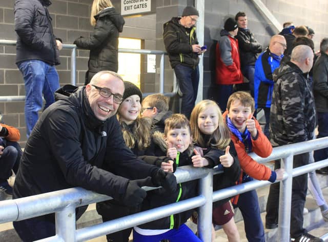 Supporters watch Boston United versus Alfreton. Photo: Oliver Atkin