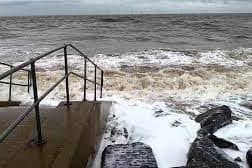 High tides are predicted along the coast.
