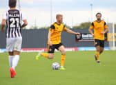 Paul Green in action for Boston United against Spennymoor. Photo: Oliver Atkin