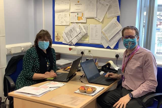 Mrs Caroline Wellsted, Head Teacher at the Richmond School and Mr Ricki Danks Deputy Head Teacher.