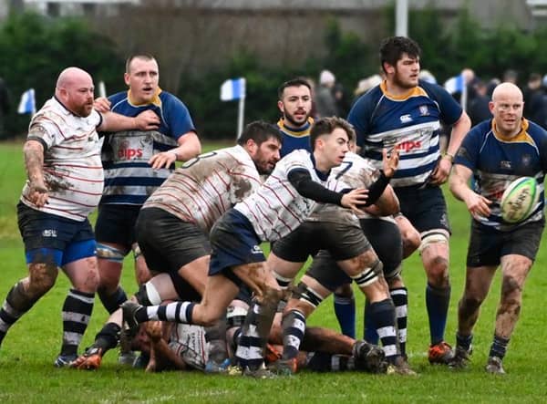 Match action by Wayne Lagden.
