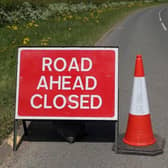 Roads were closed earlier this afternoon in Bourne.