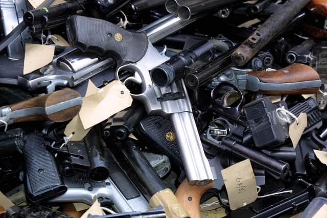 Home Office figures show Lincolnshire Police recorded 40 crimes involving firearms during the first year of the pandemic. Photo: PA EMN-220114-172552001