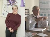 Samantha White and Michael Johnson, of the Lincolnshire branch of the FSB.
