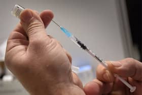 Victoria Medical Centre (VMC) Vaccination Clinic inside The Beacon shopping centre in Eastbourne.

Pfizer-BioNTech COVID-19 vaccine
Covid Vaccine SUS-210901-143721001