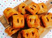 Karen’s vegan samosa rolls are filled with chickpea and potato curry