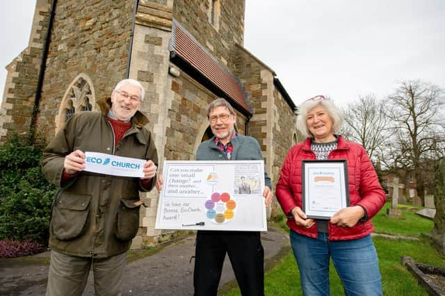 Hemingby church committee members Colin Thorton, David Dean and Alison Fairchild EMN-220113-113051001