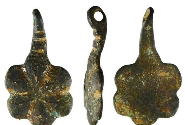 The medieval pendant which was discovered at Binbrook and recorded by the Finds Liason Officer at North Lincolnshire Museum