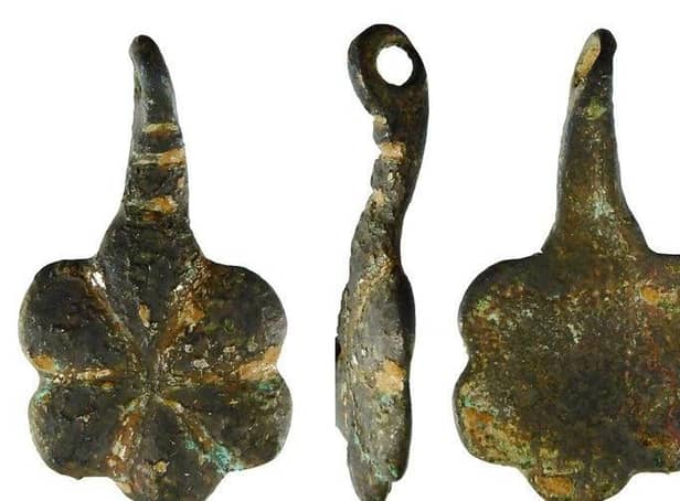 The medieval pendant which was discovered at Binbrook and recorded by the Finds Liason Officer at North Lincolnshire Museum