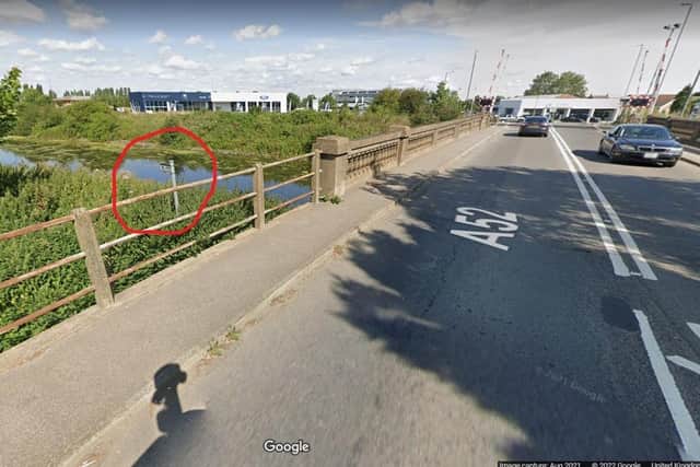 The location where the offensive sculpture was left. Image: Google