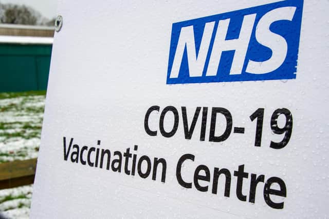 NHS Covid-19 Vaccination Centre.
