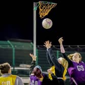 Boston Winter Netball League action. Photo: David Dales