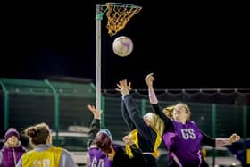 Boston Winter Netball League action. Photo: David Dales