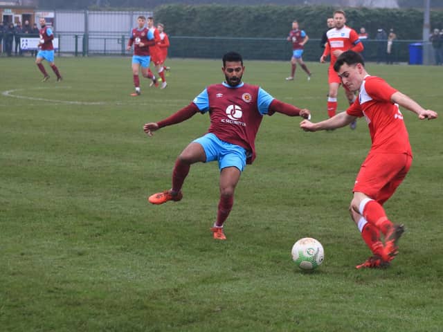 Deeping Rangers v Boston Town. Photo: Oliver Atkin