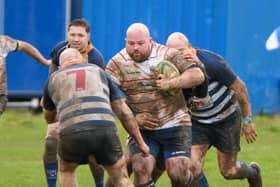 Wayne Scupham scored Boston's try. Photo: Wayne Lagden