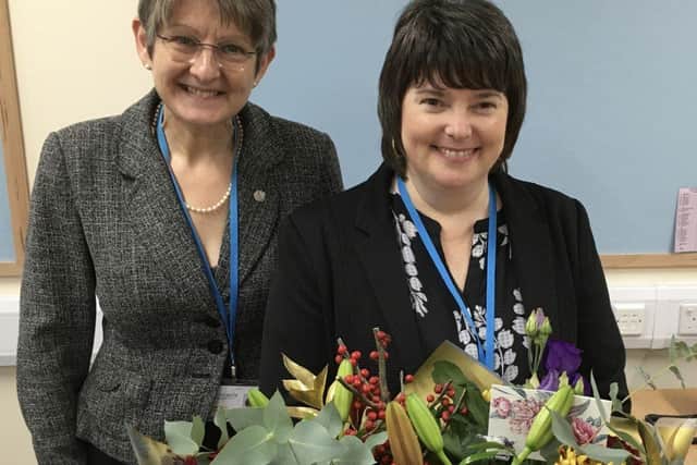 HET Former Chief Financial Officer and Deputy CEO Sandra James (right) has taken over the role from Heather Payne. EMN-220117-110543001