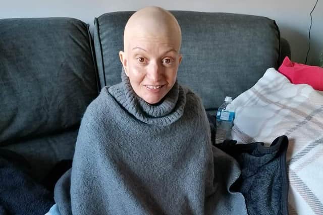 PCSO Michelle Collins is undergoing gruelling chemotherapy for cancer - but is still helping others by launching a campaign for patients in her ward.