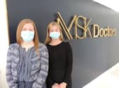From left Bethan Lee - practice manager and Kia Mclarnin - clinic assistant. EMN-220124-124828001