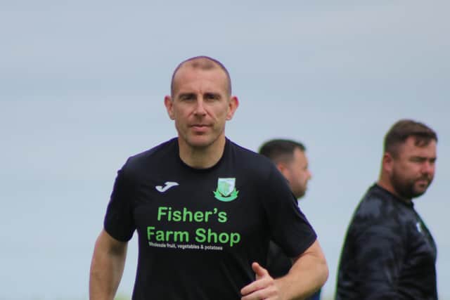 Gary Nimmo was on target for Keelby. Photo: Oliver Atkin