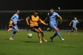 Boston United v Farsley Celtic. Photo: Oliver Atkin