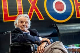 Fred Pearce celebrating his 100th anniversary at the Lincolnshire Aviation Centre in East Kirkby. The veteran, who was the last known wartime member of 207 Squadron, passed away peacefully on Saturday, January 22.