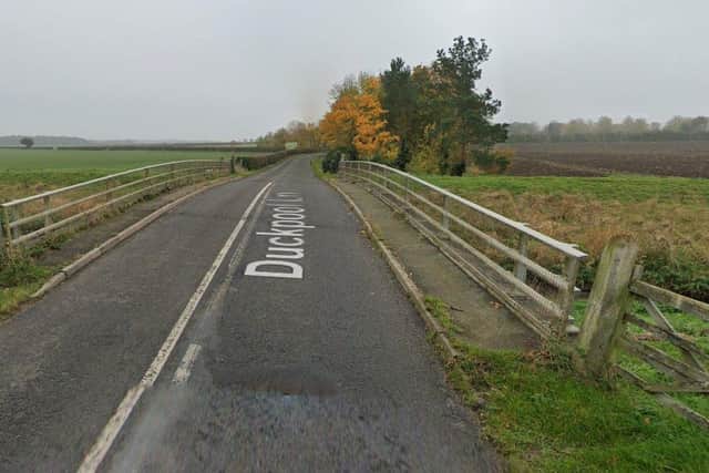 Duckpool Lane bridge, Stixwould. Photo: Google Maps EMN-220127-092922001