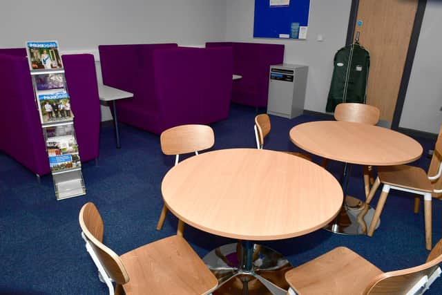 As well as training rooms the new facility includes areas for break-out group sessions.