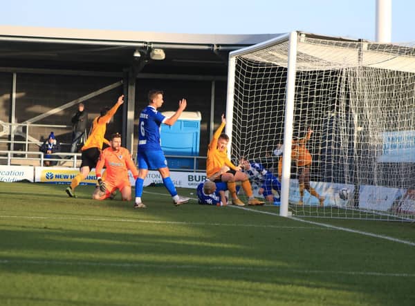 Boston United v Chester. Photo: Oliver Atkin