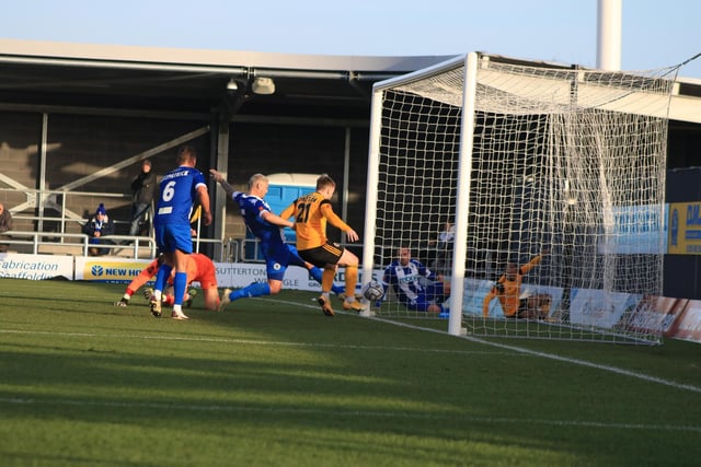 Boston United v Chester. Photo: Oliver Atkin